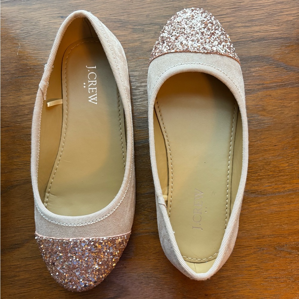 Glitter Cap Toe Ballet Flats